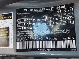 2014 Mercedes-Benz GLK-Class GLK 350 with VIN WDCGG5HB2EG291056, listed as a IAAI auction lot 41819368 with 112,276 mi miles. Bid and sale history available at carsss.com. Image 9.
