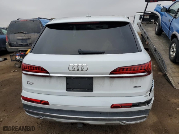 2020 Audi Q7 Premium with VIN WA1AXAF77LD001065, listed as a Copart auction lot 42515984 with 26,796 mi miles. Bid and sale history available at carsss.com. Image 6.