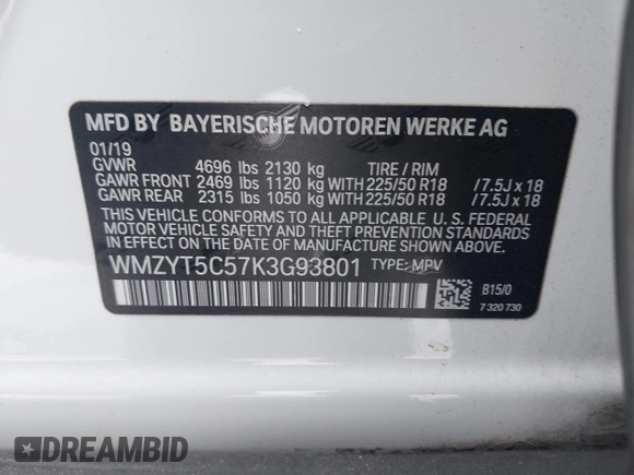 2019 MINI Countryman Cooper S z VIN WMZYT5C57K3G93801, wystawiony jako IAAI lot #41622941 z przebiegiem 66 093 mil mil oraz . Historia ofert i sprzedaży dostępna na DreamBid. Obrazek 9.