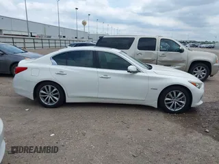 2014 Infiniti Q50 Hybrid Sport with VIN JN1AV7AP7EM690553, listed as a IAAI auction lot 42196341 with 221,709 mi miles and . Bid and sale history available at DreamBid. Image 13.