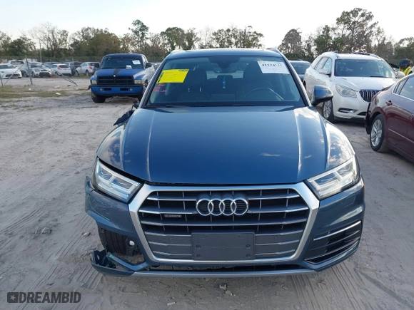 2018 Audi Q5 Premium Plus with VIN WA1BNAFY1J2011912, listed as a IAAI auction lot 41234915 with 86,471 mi miles. Bid and sale history available at carsss.com. Image 12.