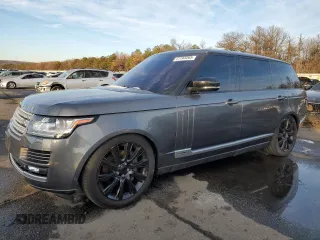 2015 Land Rover Range Rover Supercharged с VIN SALGS3TF6FA206817, выставлен на аукционе Copart как лот 41783265 с пробегом 131 461 миль миль и Чистый • Clean title. История ставок и продаж доступна на DreamBid. Изображение 1.