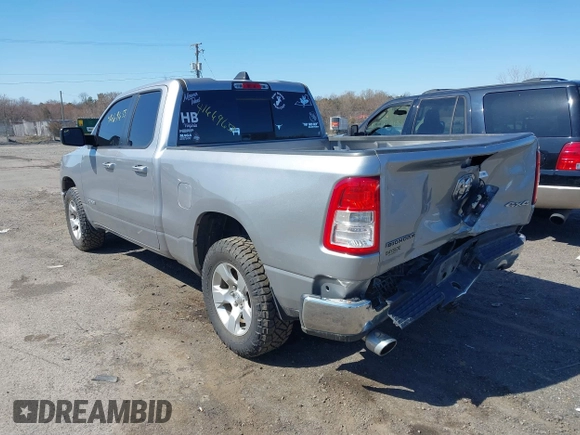 2020 Ram 1500 Big Horn with VIN 1C6SRFBTXLN165027, listed as a IAAI auction lot 41669655 with 62,341 mi miles. Bid and sale history available at carsss.com. Image 3.