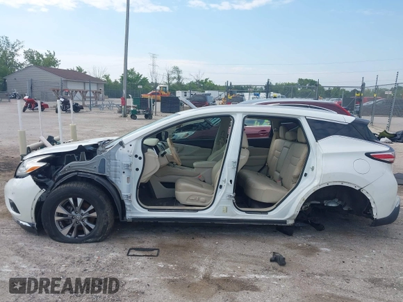2016 Nissan Murano Platinum with VIN 5N1AZ2MHXGN117941, listed as a IAAI auction lot 42480275 with 78,182 mi miles and . Bid and sale history available at DreamBid. Image 14.