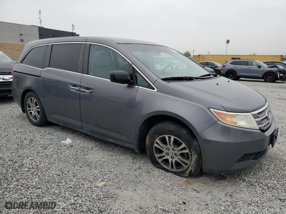 2012 Honda Odyssey EX with VIN 5FNRL5H42CB106894, listed as a Copart auction lot 50588125 with 153,776 mi miles and Salvage Title. Bid and sale history available at carsss.com. Image 4.