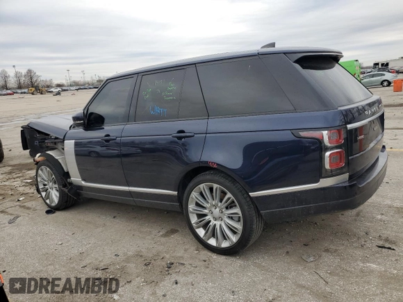 2019 Land Rover Range Rover HSE с VIN SALGS2SV2KA521580, выставлен на аукционе Copart как лот 44055845 с пробегом 51 534 миль миль и Списание • Salvage title. История ставок и продаж доступна на DreamBid. Изображение 2.