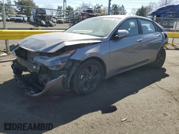 2023 Hyundai Elantra SEL with VIN KMHLM4AG7PU371997, listed as a Copart auction lot 49496675 with 75,387 mi miles and Salvage Title. Bid and sale history available at DreamBid. Image 1.