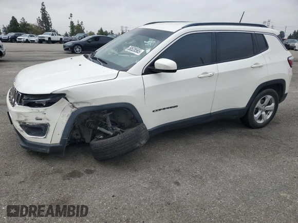 2018 Jeep Compass Latitude with VIN 3C4NJDBB6JT481739, listed as a Copart auction lot 58528565 with 97,788 mi miles and Salvage title. Bid and sale history available at DreamBid. Image 1.
