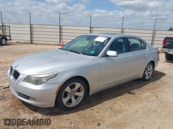 2008 BMW 5 Series 528i with VIN WBANU53558CT09789, listed as a IAAI auction lot 42073248 with 125,416 mi miles and . Bid and sale history available at carsss.com. Image 2.