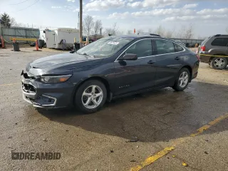2017 Chevrolet Malibu LS with VIN 1G1ZB5ST3HF275899, listed as a Copart auction lot 49675825 with 57,143 mi miles and Salvage Title. Bid and sale history available at DreamBid. Image 1.