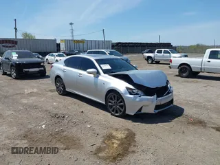 2014 Lexus GS with VIN JTHCE1BL3E5028380, listed as a IAAI auction lot 42109046 with 158,976 mi miles. Bid and sale history available at carsss.com. Image 1.