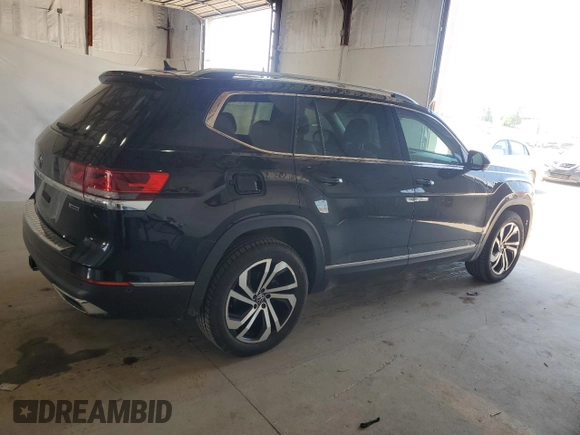 2021 Volkswagen Atlas SEL Premium with VIN 1V2TR2CA8MC529511, listed as a Copart auction lot 53453355 with 116,082 mi miles and Salvage title. Bid and sale history available at DreamBid. Image 3.