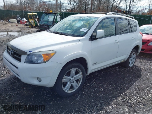2007 Toyota RAV4 Sport with VIN JTMBD32V875108287, listed as a IAAI auction lot 41742541 with 999,999 mi miles. Bid and sale history available at carsss.com. Image 2.