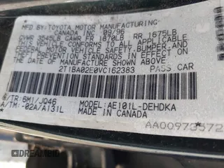 1997 Toyota Corolla with VIN 2T1BA02E0VC162383, listed as a IAAI auction lot 40715985 with 141,713 mi miles and . Bid and sale history available at DreamBid. Image 9.