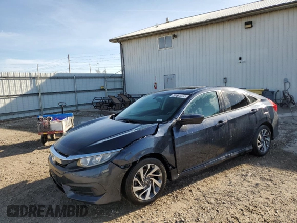 2016 Honda Civic Sedan EX with VIN 19XFC2F79GE229182, listed as a Copart auction lot 49719895 with 101,075 mi miles and Clean Title. Bid and sale history available at carsss.com. Image 1.