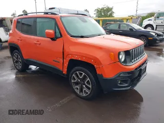 2015 Jeep Renegade Latitude with VIN ZACCJBBT2FPC01463, listed as a IAAI auction lot 41778377 with 94,408 mi miles. Bid and sale history available at carsss.com. Image 1.