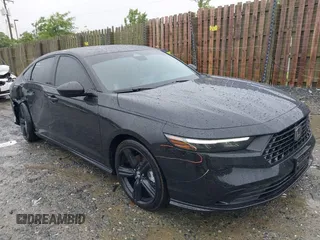 2025 Honda Accord Sport-L with VIN 1HGCY2F77SA024705, listed as a IAAI auction lot 42366335 with 6,977 mi miles and . Bid and sale history available at DreamBid. Image 1.
