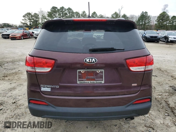 2016 Kia Sorento LX with VIN 5XYPG4A34GG181649, listed as a Copart auction lot 46247775 with 147,193 mi miles and Salvage Title. Bid and sale history available at carsss.com. Image 6.