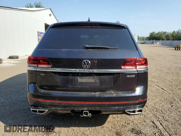 2021 Volkswagen Atlas SEL Premium R-Line with VIN 1V2FR2CA0MC513705, listed as a Copart auction lot 68986924 with 52,133 mi miles and Salvage title. Bid and sale history available at DreamBid. Image 6.
