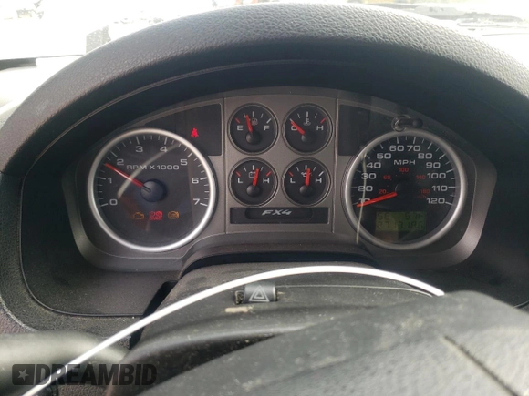 2005 Ford F-150 XLT with VIN 1FTPW14565FA53704, listed as a Copart auction lot 48850845 with 271,318 mi miles and Salvage Title. Bid and sale history available at carsss.com. Image 9.