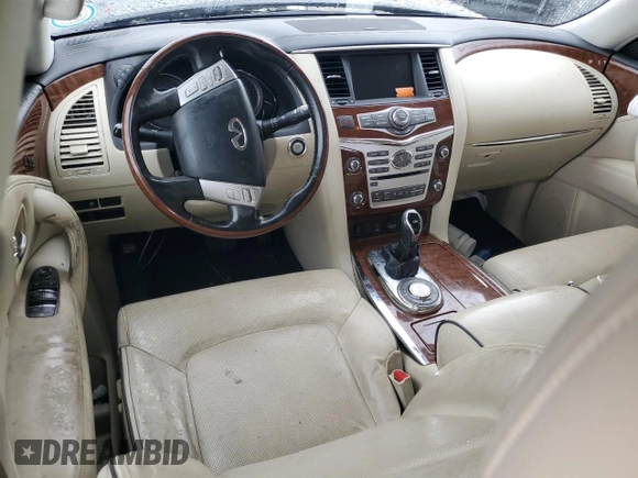 2018 Infiniti QX80 with VIN JN8AZ2NF0J9663296, listed as a Copart auction lot 74914604 with Not Provided miles and Non Repairable. Bid and sale history available at carsss.com. Image 8.