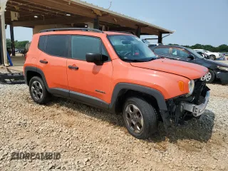 2017 Jeep Renegade Sport with VIN ZACCJBAB6HPF18061, listed as a Copart auction lot 59039595 with 95,431 mi miles and Salvage title. Bid and sale history available at DreamBid. Image 4.