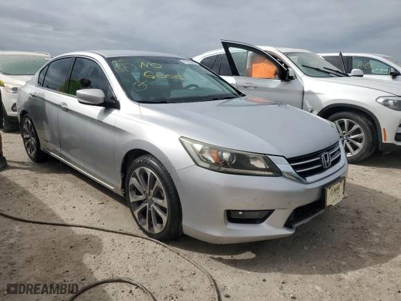 2014 Honda Accord Sedan Sport with VIN 1HGCR2F59EA157515, listed as a Copart auction lot 75125614 with 106,834 mi miles and Salvage Title. Bid and sale history available at carsss.com. Image 4.