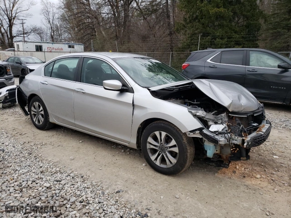 2013 Honda Accord Sdn LX with VIN 1HGCR2F30DA279550, listed as a Copart auction lot 51444125 with 143,218 mi miles and Salvage Title. Bid and sale history available at carsss.com. Image 4.