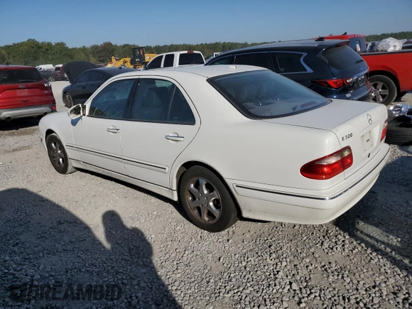 2002 Mercedes-Benz E-Class with VIN WDBJF65J02B473555, listed as a Copart auction lot 75505714 with 0 mi miles and Salvage Title. Bid and sale history available at carsss.com. Image 2.