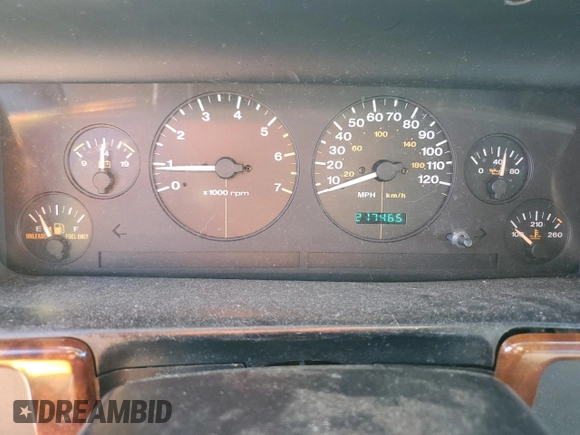 1998 Jeep Grand Cherokee Laredo with VIN 1J4GZ58S7WC316522, listed as a Copart auction lot 80201994 with 217,465 mi miles and Clean Title. Bid and sale history available at carsss.com. Image 9.