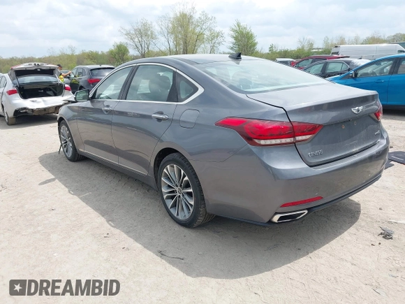 2016 Hyundai Genesis 3.8L with VIN KMHGN4JE1GU135505, listed as a IAAI auction lot 42085056 with 61,611 mi miles and . Bid and sale history available at DreamBid. Image 3.
