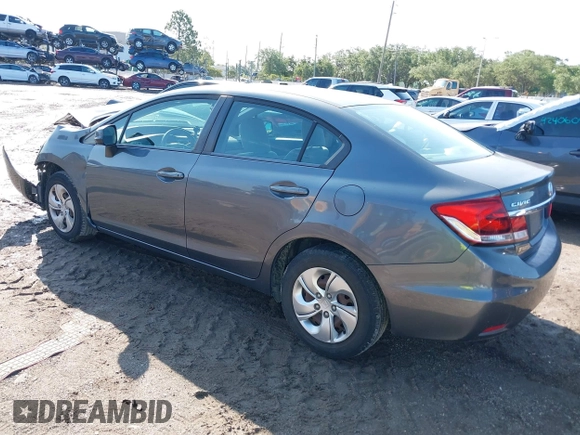 2013 Honda Civic LX z VIN 19XFB2F54DE041313, wystawiony jako IAAI lot #42414409 z przebiegiem 124 401 mil mil oraz . Historia ofert i sprzedaży dostępna na DreamBid. Obrazek 3.