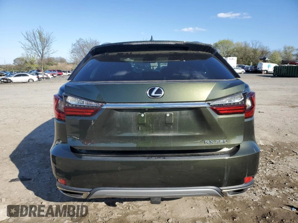 2021 Lexus RX with VIN 2T2HZMDA8MC289428, listed as a Copart auction lot 52121205 with 20,357 mi miles and Salvage Title. Bid and sale history available at carsss.com. Image 6.