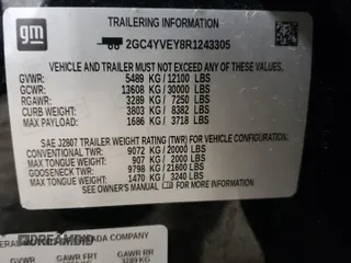 2024 Chevrolet Silverado 3500HD High Country with VIN 2GC4YVEY8R1243305, listed as a Copart auction lot 46139215 with 18,064 mi miles and Salvage Title. Bid and sale history available at carsss.com. Image 12.