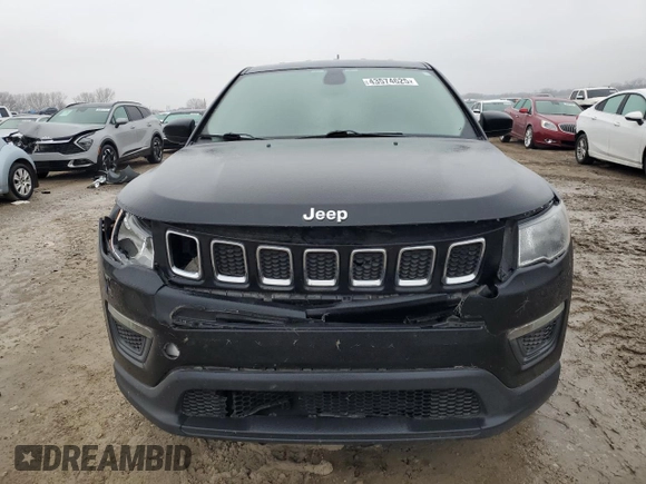 2020 Jeep Compass Sport с VIN 3C4NJCAB5LT224991, выставлен на аукционе Copart как лот 43574625 с пробегом 110 117 миль миль и Списание • Salvage title. История ставок и продаж доступна на DreamBid. Изображение 5.