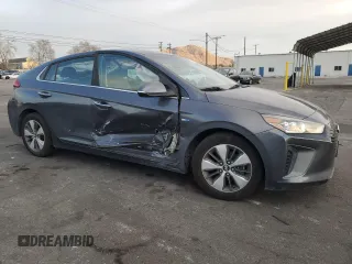 2018 Hyundai Ioniq Limited with VIN KMHC75LDXJU075248, listed as a Copart auction lot 89327145 with 62,321 mi miles and Salvage title. Bid and sale history available at DreamBid. Image 4.