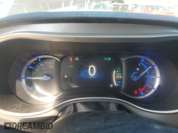 2021 Chrysler Pacifica Hybrid Touring L with VIN 2C4RC1L76MR526898, listed as a Copart auction lot 48133815 with 73,274 mi miles and Salvage title. Bid and sale history available at DreamBid. Image 9.