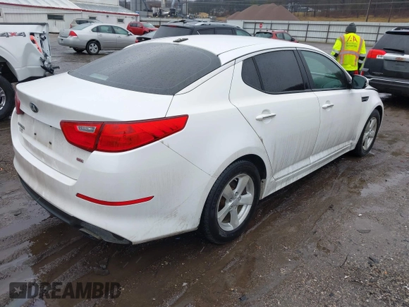 2014 Kia Optima LX z VIN KNAGM4A78E5484514, wystawiony jako IAAI lot #41227492 z przebiegiem 118 531 mil mil oraz . Historia ofert i sprzedaży dostępna na DreamBid. Obrazek 4.