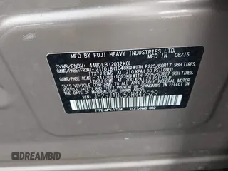 2016 Subaru Forester 2.5i with VIN JF2SJABC5GH442529, listed as a IAAI auction lot 42505981 with 102,530 mi miles and . Bid and sale history available at DreamBid. Image 9.