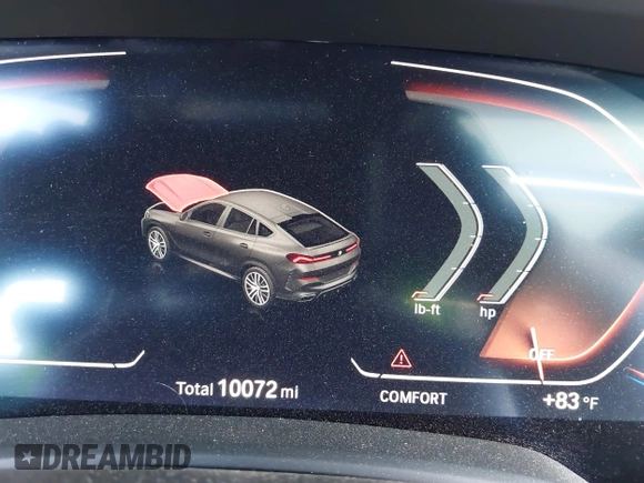 2021 BMW X6 sDrive40i z VIN 5UXCY4C06M9F26841, wystawiony jako IAAI lot #42122749 z przebiegiem 10 072 mil mil oraz . Historia ofert i sprzedaży dostępna na DreamBid. Obrazek 14.