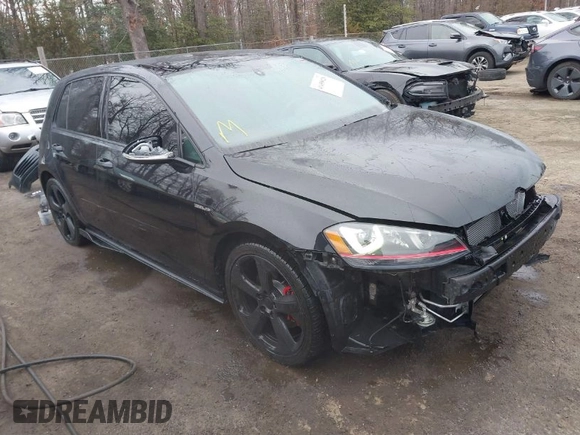 2015 Volkswagen Golf GTI Autobahn with VIN 3VW4T7AU5FM026230, listed as a IAAI auction lot 41458928 with 58,665 mi miles. Bid and sale history available at carsss.com. Image 1.