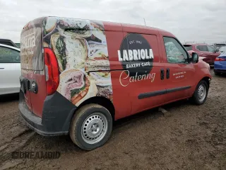 2021 Ram ProMaster City Cargo Tradesman with VIN ZFBHRFAB6M6V30331, listed as a Copart auction lot 47641145 with 42,047 mi miles and Salvage title. Bid and sale history available at DreamBid. Image 3.