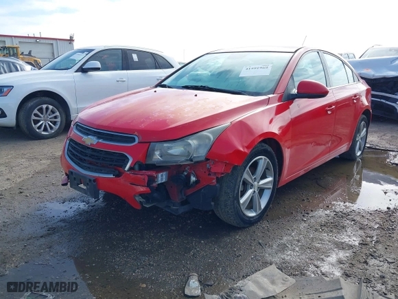 2015 Chevrolet Cruze LT with VIN 1G1PE5SB9F7188957, listed as a IAAI auction lot 41591969 with 152,983 mi miles. Bid and sale history available at carsss.com. Image 2.