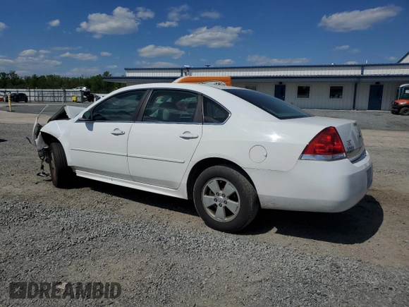 2011 Chevrolet Impala LS Fleet with VIN 2G1WF5EK9B1218745, listed as a Copart auction lot 52203825 with Not Provided miles and Salvage Title. Bid and sale history available at DreamBid. Image 2.
