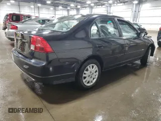 2004 Honda Civic LX with VIN 2HGES16584H519888, listed as a Copart auction lot 49333265 with 166,286 mi miles and Salvage Title. Bid and sale history available at DreamBid. Image 3.