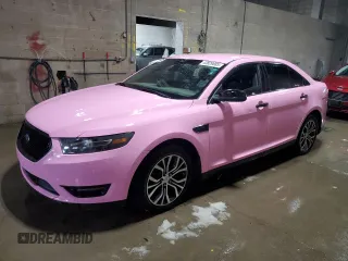 2014 Ford Taurus SHO with VIN 1FAHP2KT1EG109735, listed as a Copart auction lot 43829885 with 86,346 mi miles and Clean Title. Bid and sale history available at carsss.com. Image 1.
