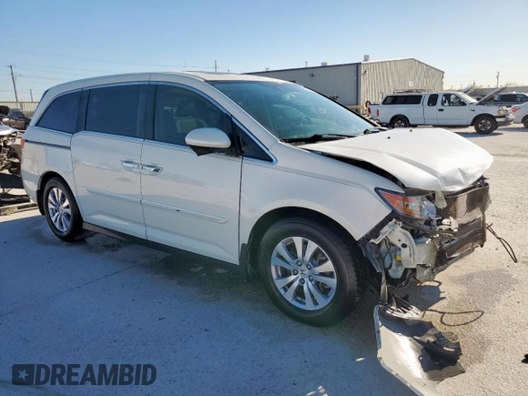 2016 Honda Odyssey EX-L with VIN 5FNRL5H64GB009932, listed as a Copart auction lot 50264285 with 76,436 mi miles and Clean Title. Bid and sale history available at DreamBid. Image 4.