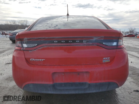 2016 Dodge Dart SXT with VIN 1C3CDFBA0GD609770, listed as a Copart auction lot 89378545 with 206,272 mi miles and Salvage Title. Bid and sale history available at carsss.com. Image 6.