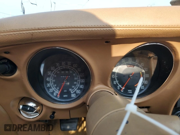 1975 Chevrolet Corvette with VIN 1Z37J5S415588, listed as a Copart auction lot 59477955 with 58,044 mi miles and Salvage title. Bid and sale history available at DreamBid. Image 9.