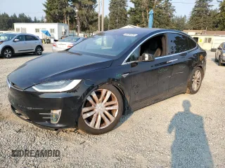2016 Tesla Model X 70D with VIN 5YJXCAE28GF005190, listed as a Copart auction lot 65254734 with 0 mi miles and Salvage Title. Bid and sale history available at carsss.com. Image 1.